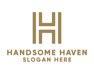 Elegant Modern Letter H logo design