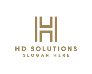 Elegant Modern Letter H logo design