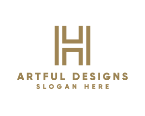 Elegant Modern Letter H logo design