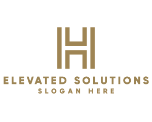 Elegant Modern Letter H logo design