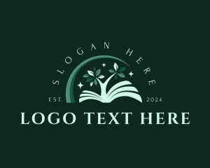 Learning School - Learning Tree Book logo design