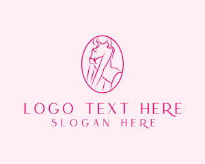 Sleepwear - Bikini Lingerie Lady logo design
