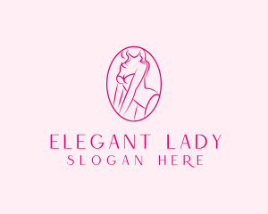 Lady - Bikini Lingerie Lady logo design