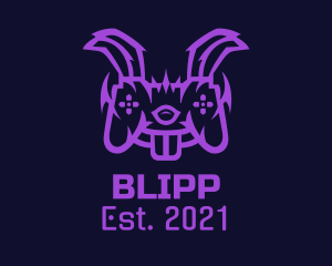 Esport - Purple Bunny Controller logo design