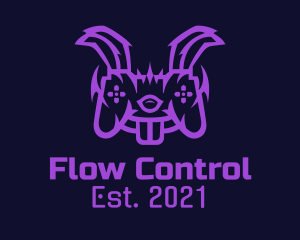 Purple Bunny Controller  logo design