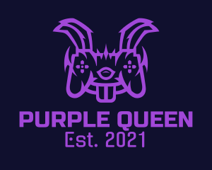 Purple Bunny Controller  logo design