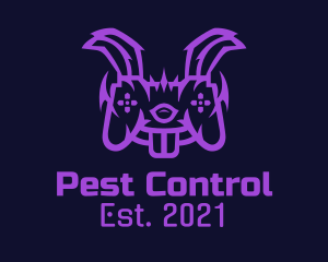 Purple Bunny Controller  logo design