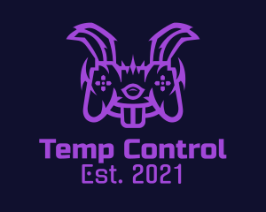 Purple Bunny Controller  logo design