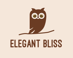 Cafe - Brown Owl Bird Cafe logo design