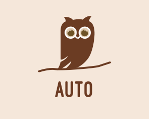 Coffee - Brown Owl Bird Cafe logo design