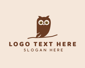 Avian - Brown Owl Bird Cafe logo design