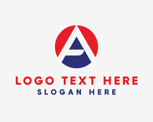 Industrial - Modern Tech Circle Letter A logo design