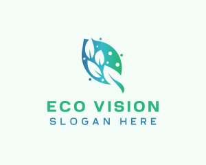 Wellness Eco Leaf logo design