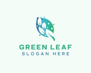 Wellness Eco Leaf logo design