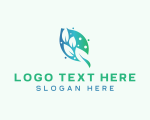 Vegatarian - Wellness Eco Leaf logo design