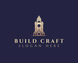 Gothic Cathedral Architecture logo design