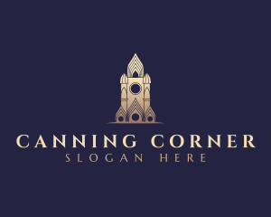 Gothic Cathedral Architecture logo design