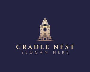 Gothic Cathedral Architecture logo design