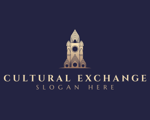 Culture - Gothic Cathedral Architecture logo design