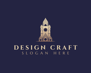 Architecture - Gothic Cathedral Architecture logo design