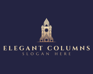 Gothic Cathedral Architecture logo design