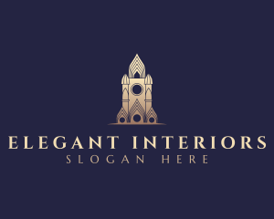 Gothic Cathedral Architecture logo design