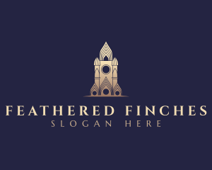 Gothic Cathedral Architecture logo design