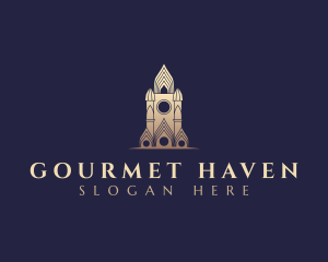 Gothic Cathedral Architecture logo design