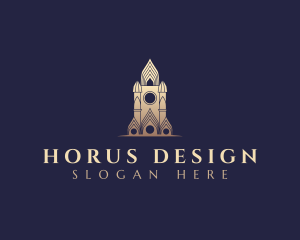 Gothic Cathedral Architecture logo design