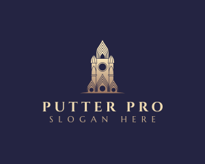 Gothic Cathedral Architecture logo design