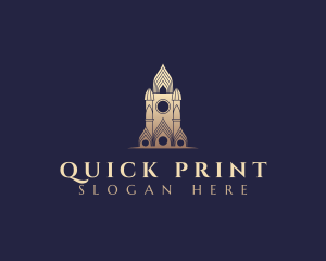 Gothic Cathedral Architecture logo design