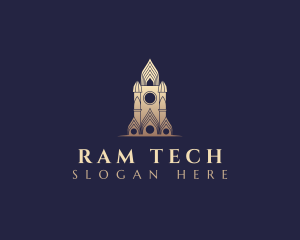 Gothic Cathedral Architecture logo design