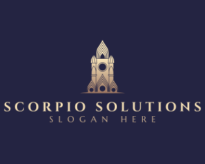 Gothic Cathedral Architecture logo design