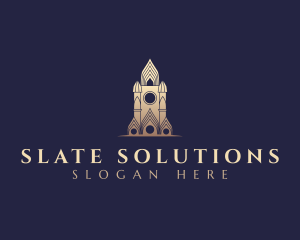 Gothic Cathedral Architecture logo design