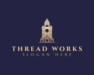 Gothic Cathedral Architecture logo design