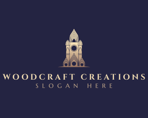 Gothic Cathedral Architecture logo design