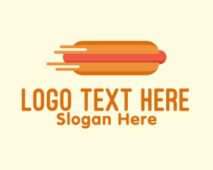 Fast Hot Dog Stand Logo