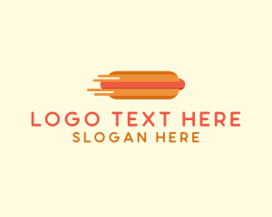 Hot Dog Bun - Fast Hot Dog Stand logo design