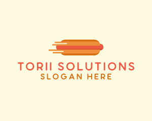 Fast Hot Dog Stand logo design