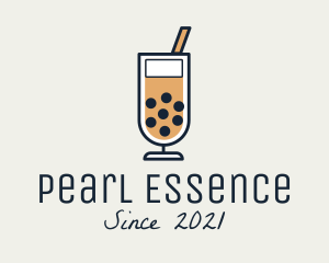 Pearl - Boba Milk Tea Drink logo design