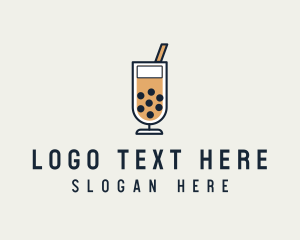 Boba - Boba Milk Tea Drink logo design