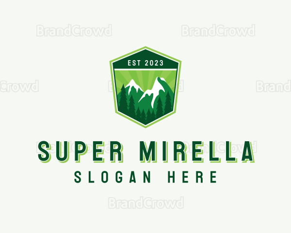 Mountain Hiking Outdoor Logo