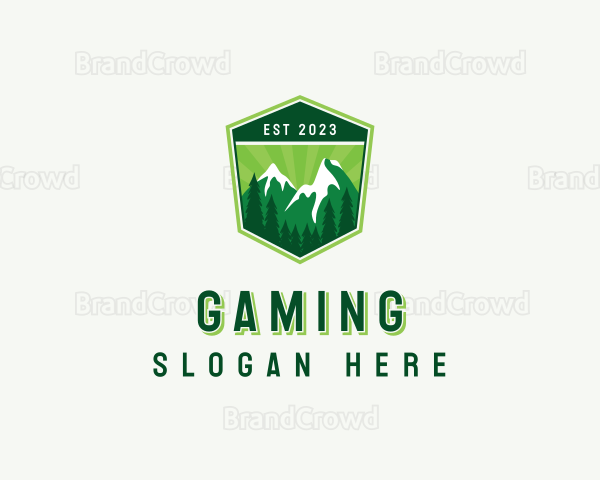 Mountain Hiking Outdoor Logo