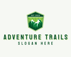 Mountain Hiking Outdoor logo design