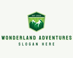 Mountain Hiking Outdoor logo design