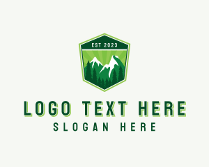 Mountain Hiking Outdoor Logo