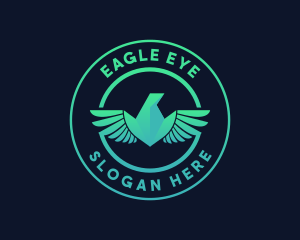 Eagle Bird Wings logo design