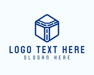 Hexagon Digital Letter T Logo