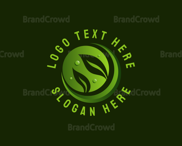 Planting Leaf Nature Logo