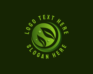 Planting Leaf Nature Logo